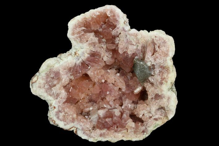 Pink Amethyst Geode Half - Very Sparkly Crystals #127313